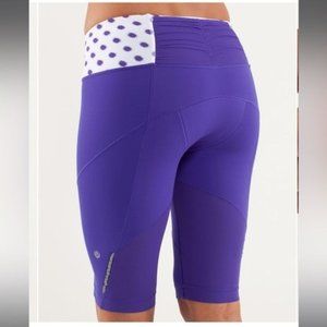 Lululemon Athletica Purple and White Performance Bike Shorts
